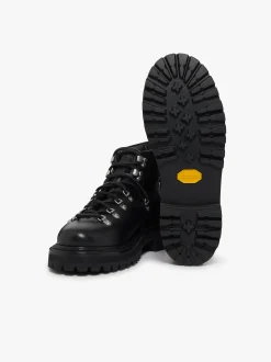 Mason Alpine Boots Black Tumbled Leather