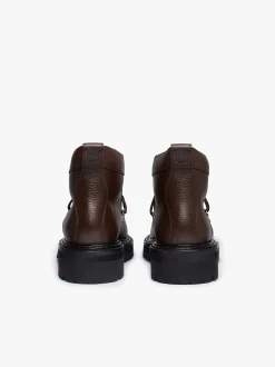 Mason Alpine Boots Dark Brown Tumbled Leather