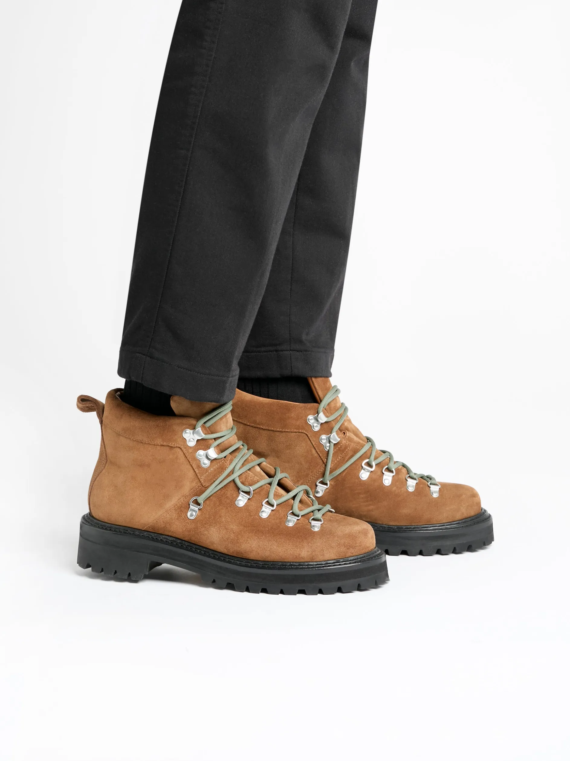 Mason Alpine Boots Mid Brown Suede