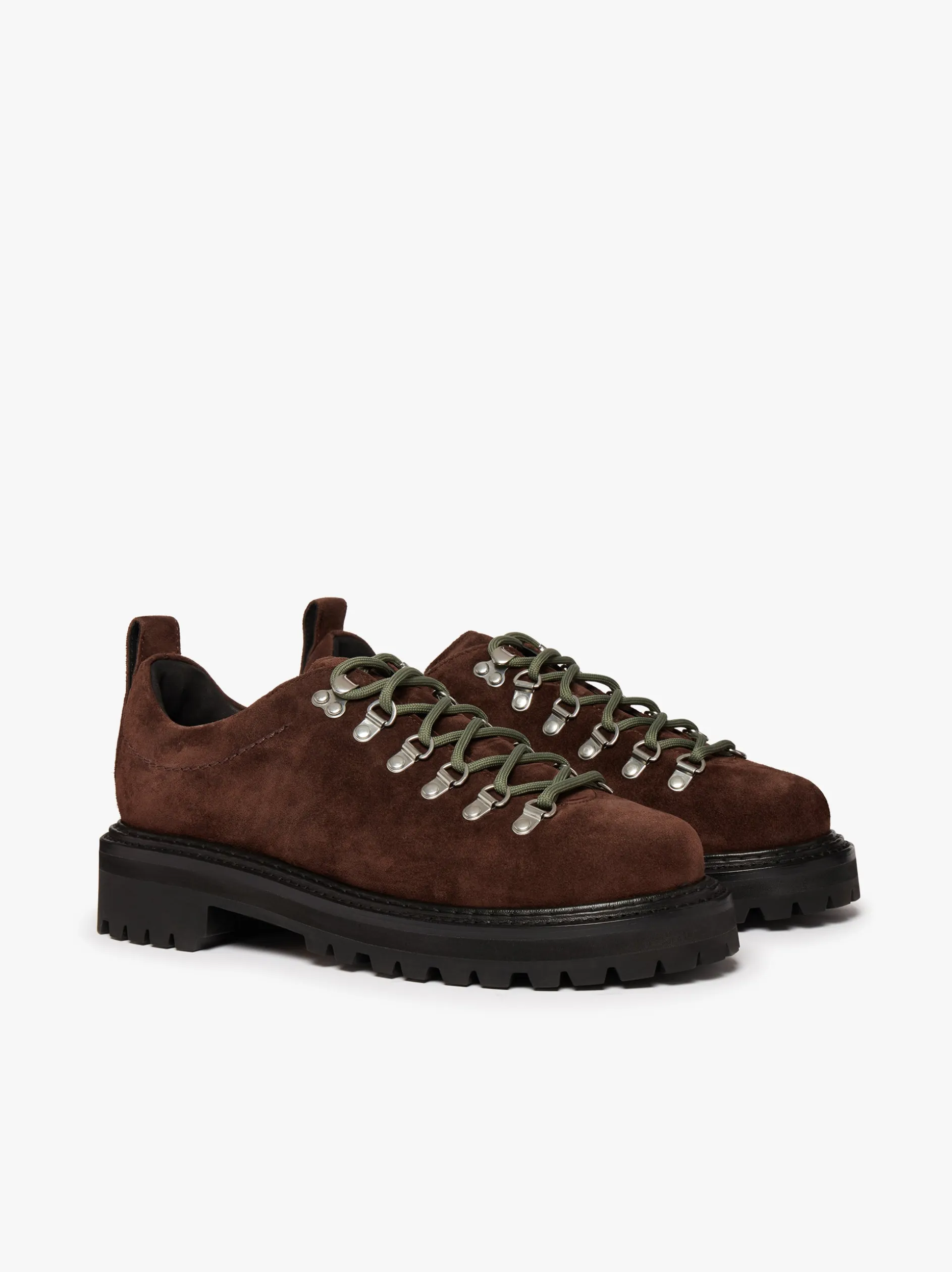 Mason Low Profile Hiker Boots Chocolate suede