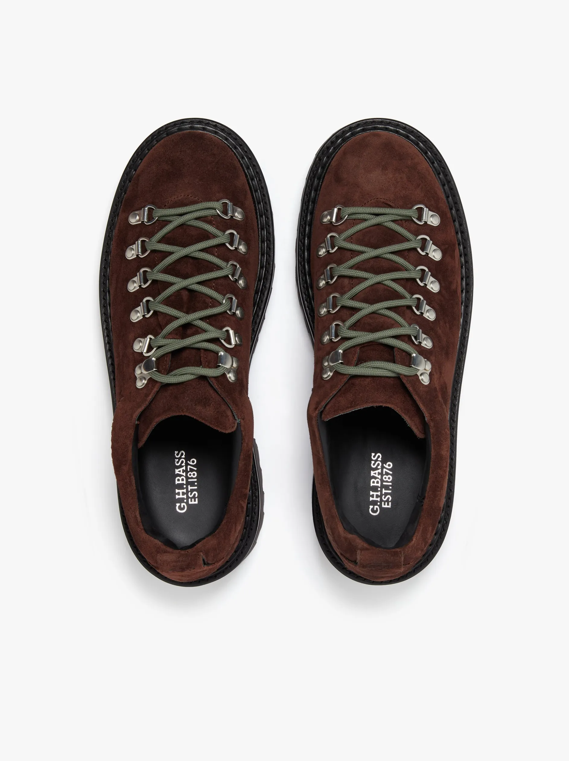 Mason Low Profile Hiker Boots Chocolate suede