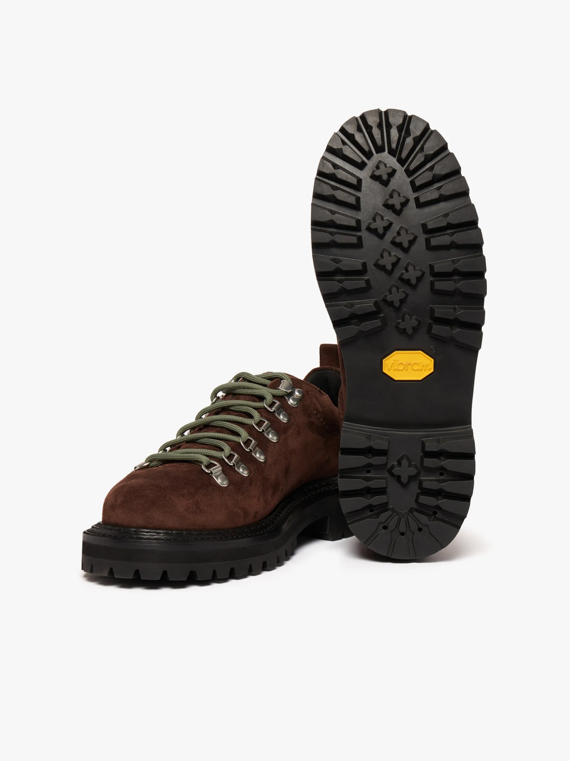 Mason Low Profile Hiker Boots Chocolate suede