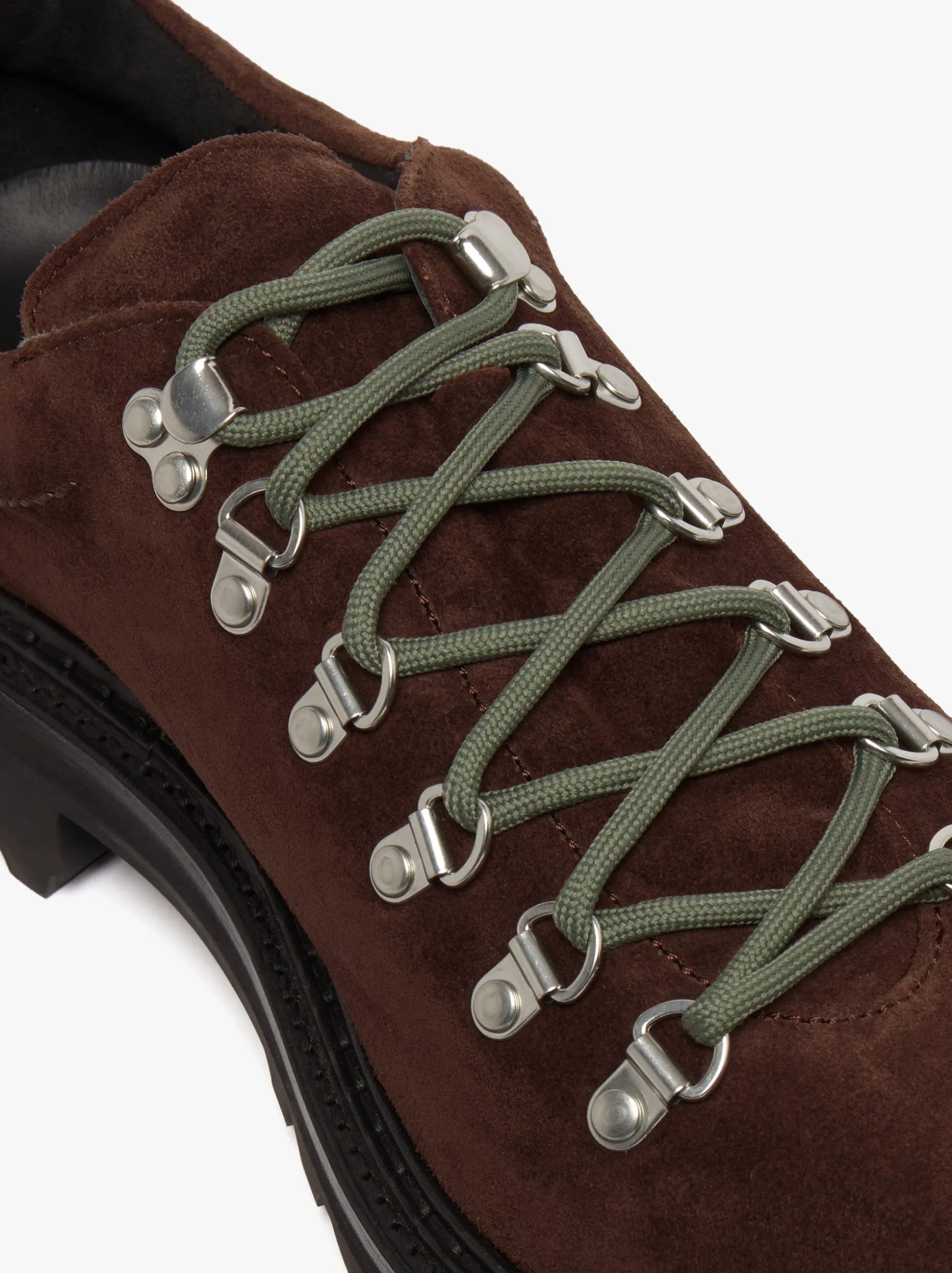 Mason Low Profile Hiker Boots Chocolate suede