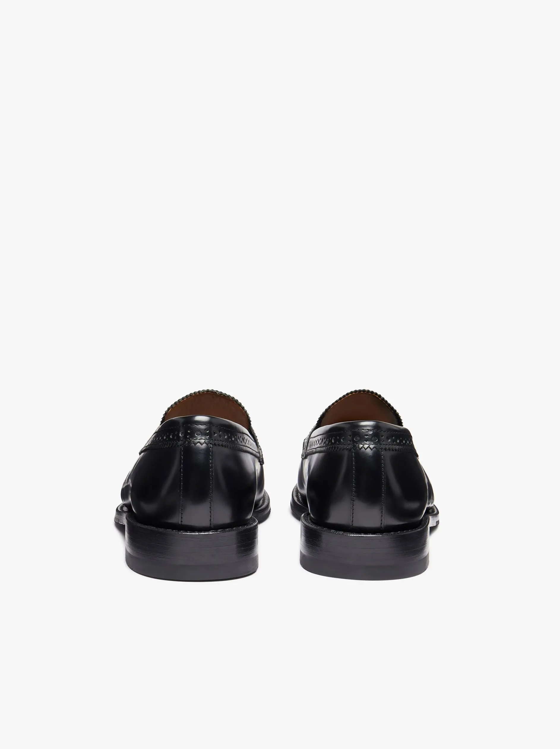 Monogram Loafers Black Leather