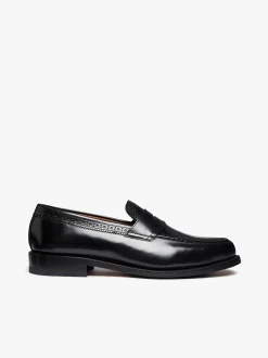Monogram Loafers Black Leather