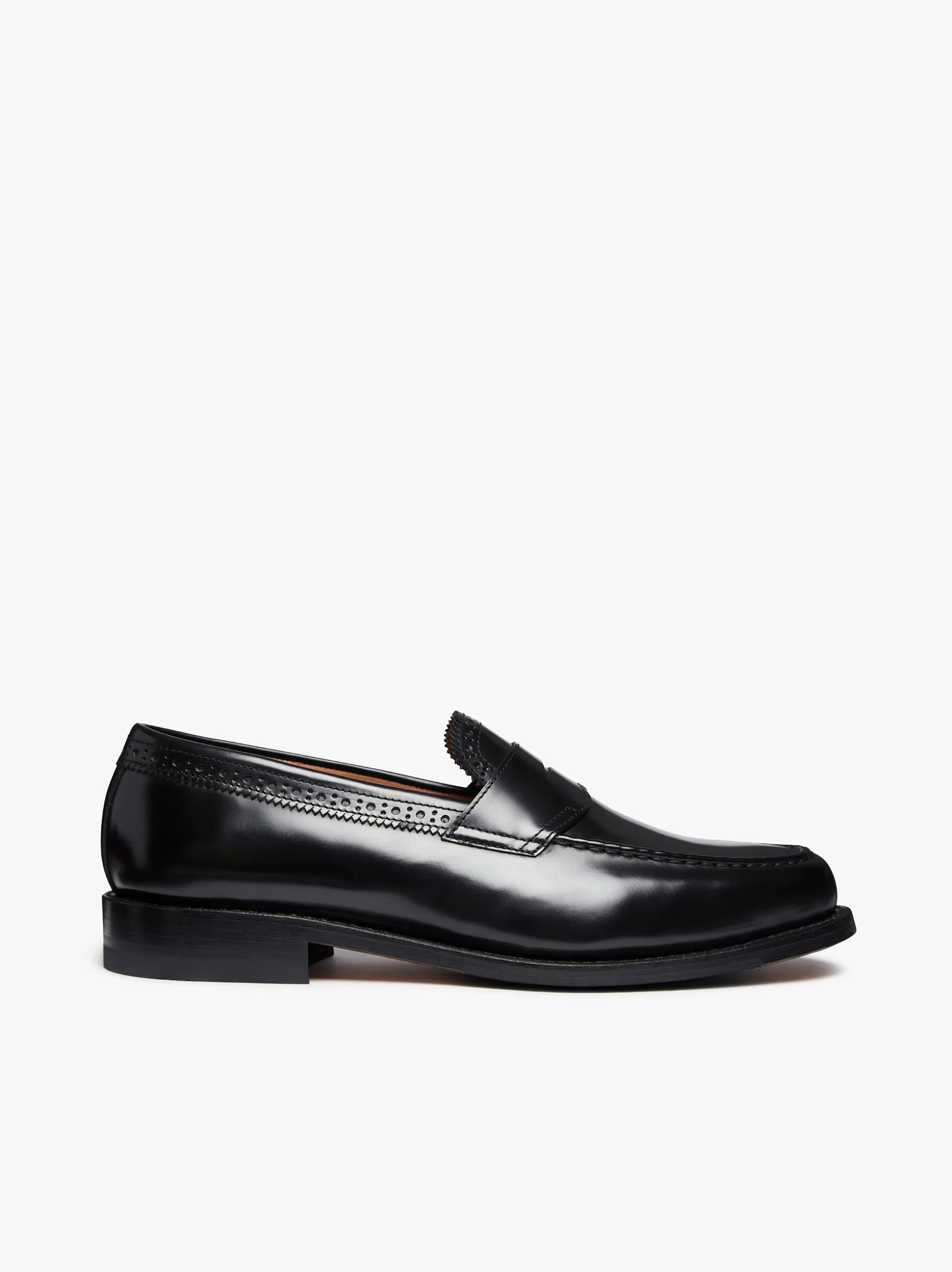 Monogram Loafers Black Leather