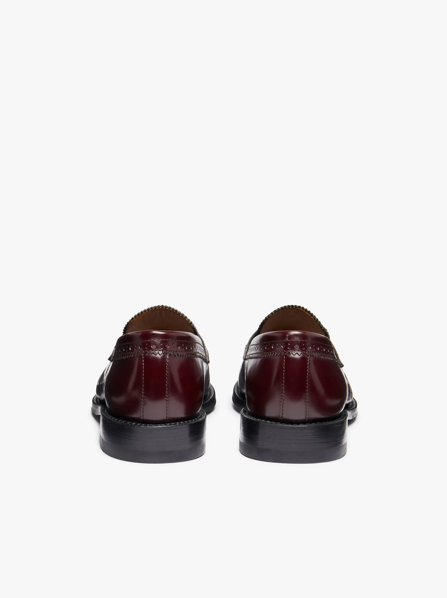 Monogram Loafers Wine Leather