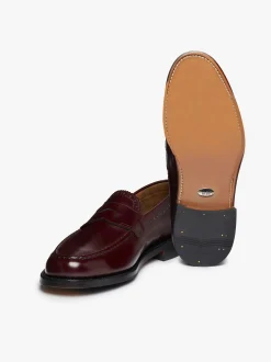 Monogram Loafers Wine Leather