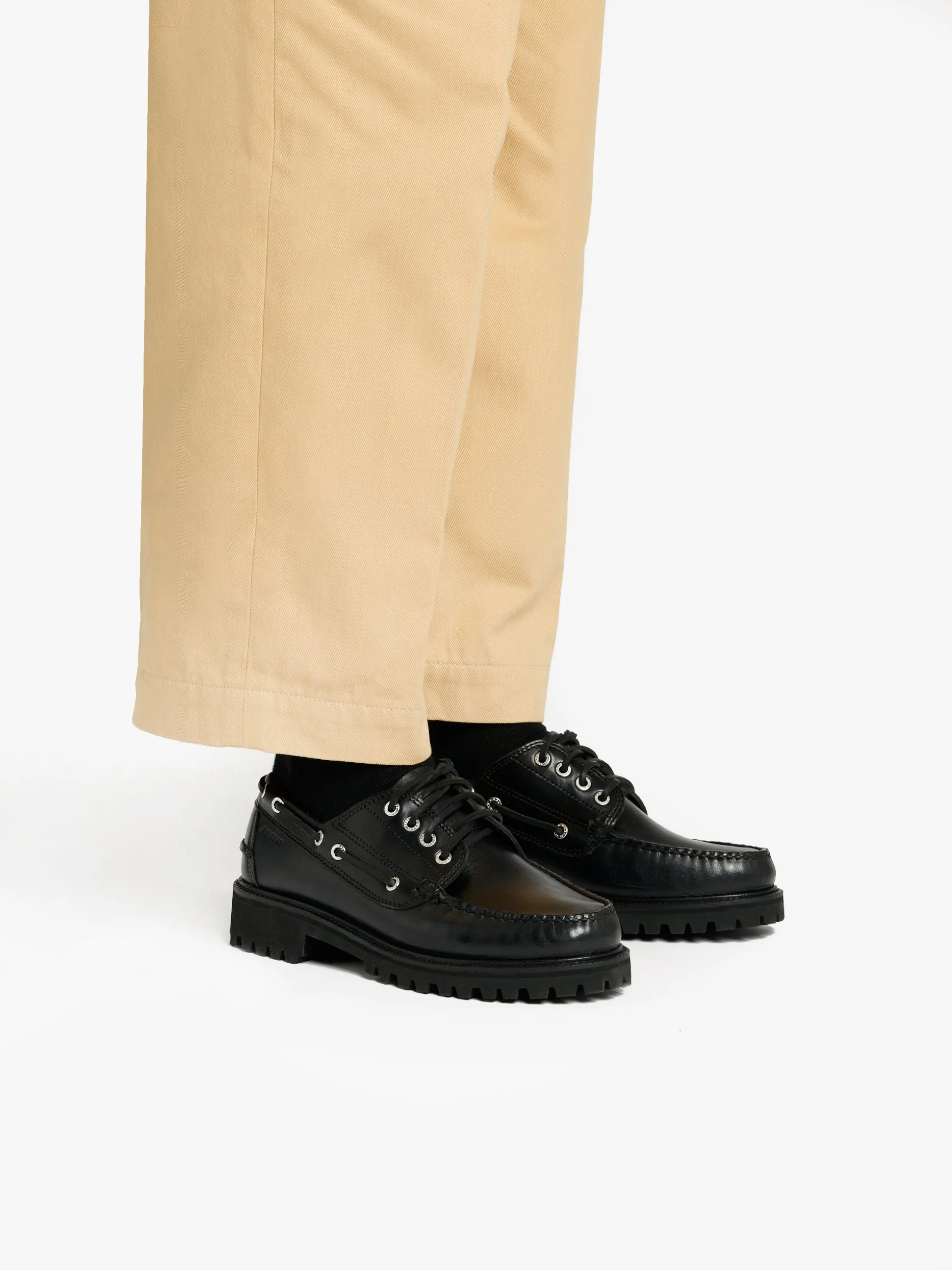 Ranger Camp Moc Black Leather