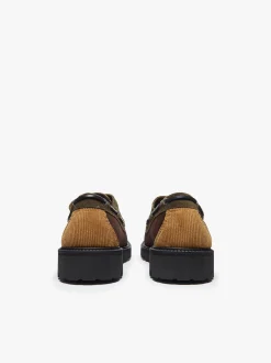 Ranger Camp Moc Dark Brown and Tan Corduroy
