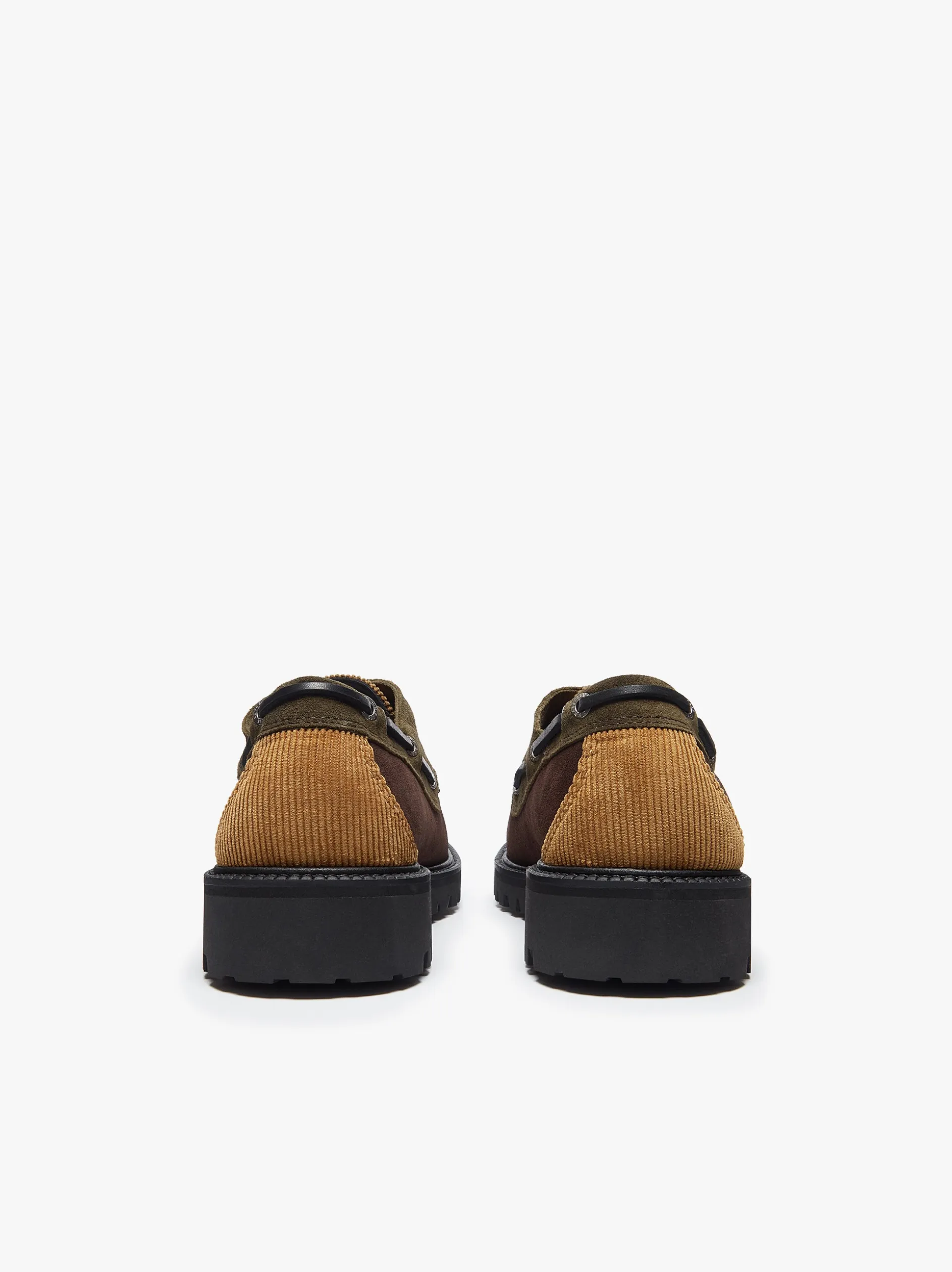 Ranger Camp Moc Dark Brown and Tan Corduroy