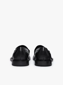 Stanford Penny Loafers Black Leather