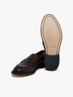Stanford Penny Loafers Burnished Wine Leather
