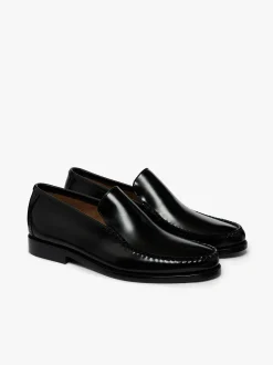 Weejuns Cobra Venetian Loafers Black Leather