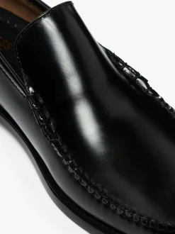 Weejuns Cobra Venetian Loafers Black Leather