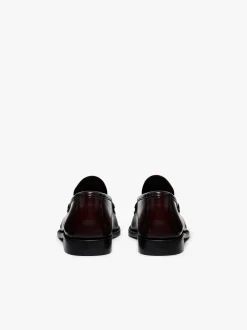 Weejuns Cobra Venetian Loafers Wine Leather