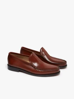 Weejuns Cobra Venetian Loafers Smoke Paprika Leather