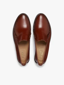Weejuns Cobra Venetian Loafers Smoke Paprika Leather