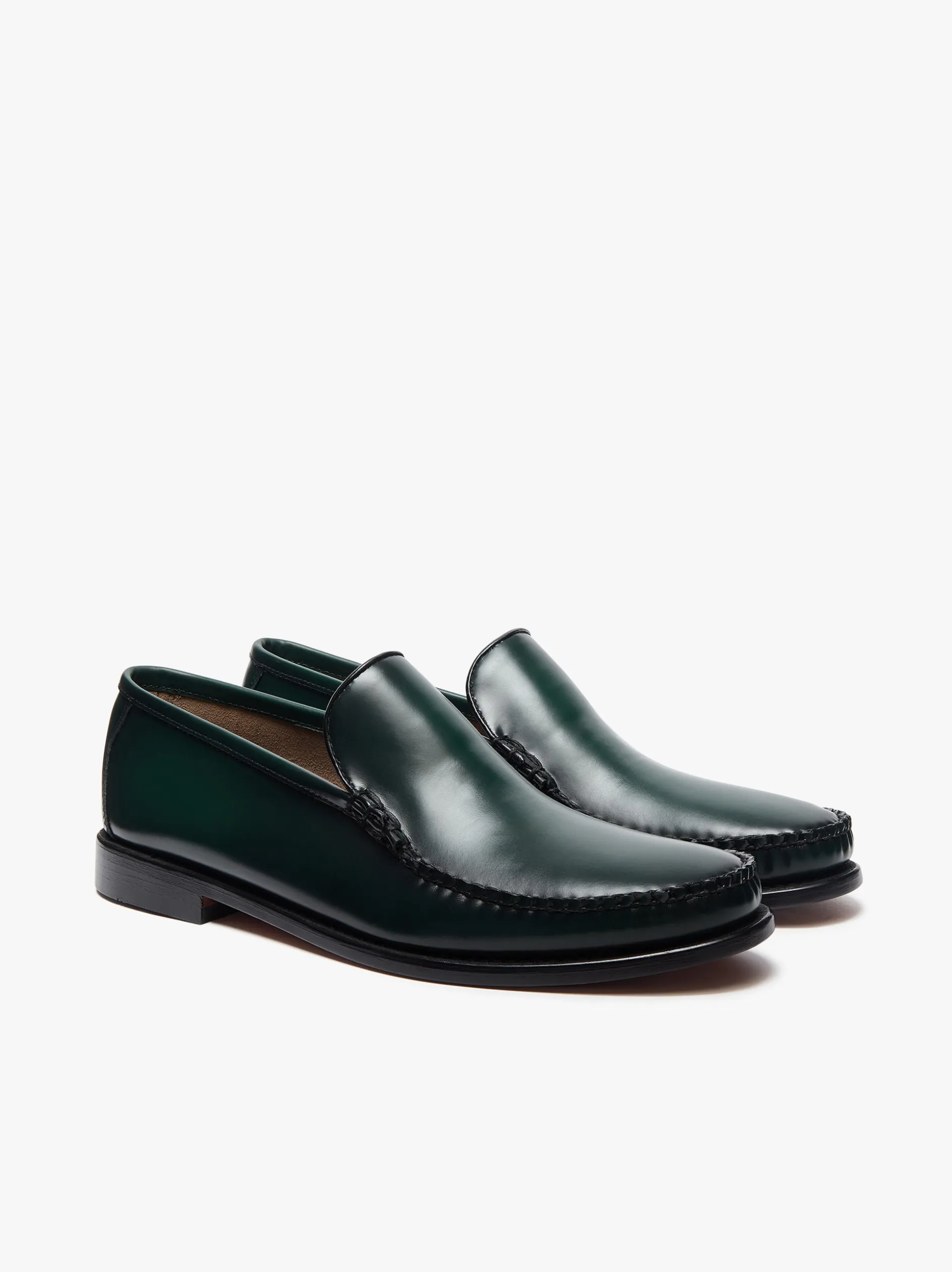 Weejuns Cobra Venetian Loafers Dark Green leather