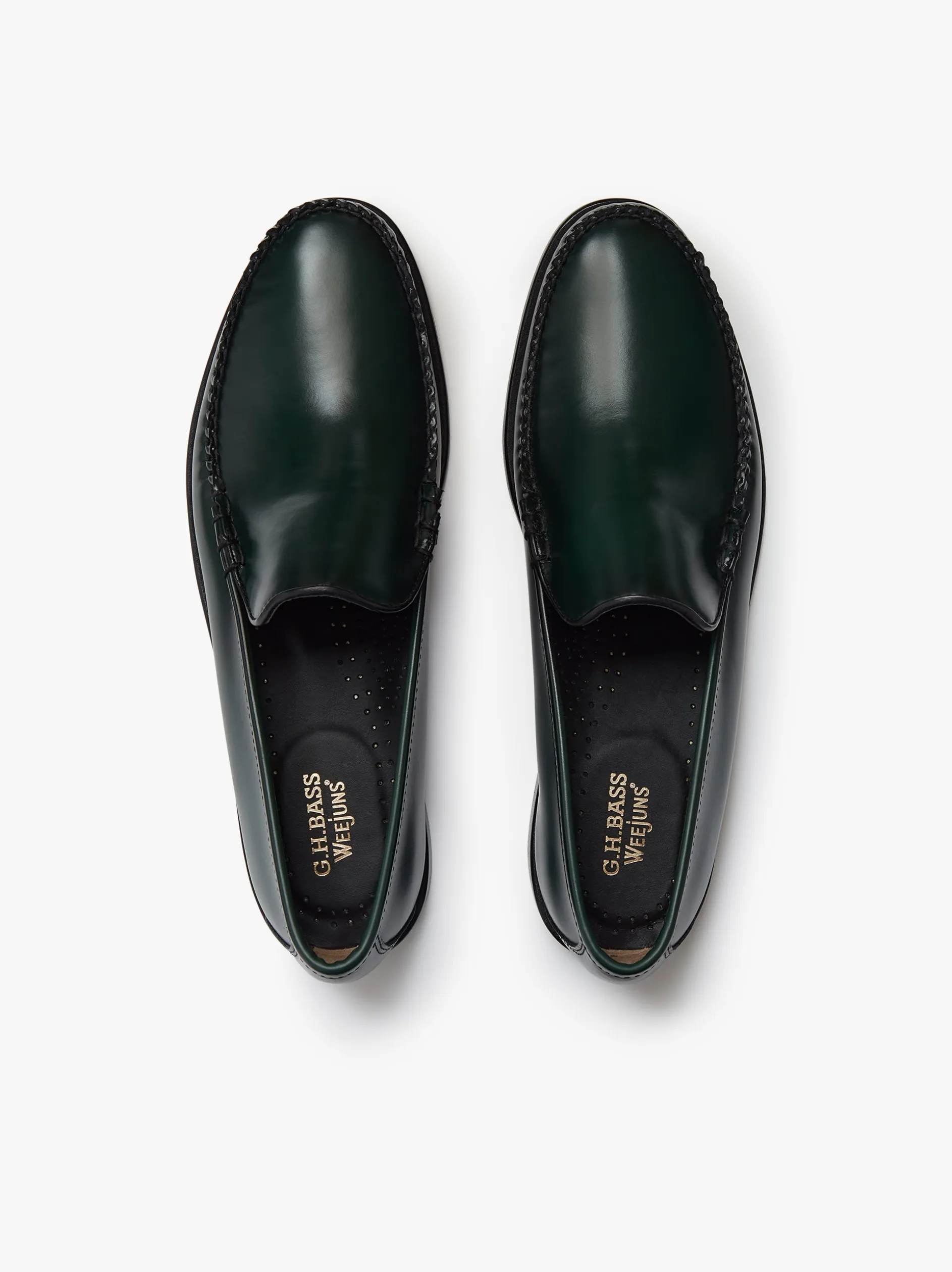 Weejuns Cobra Venetian Loafers Dark Green leather