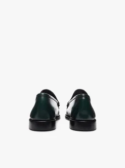 Weejuns Cobra Venetian Loafers Dark Green leather