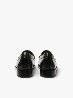 Weejuns Estelle Brogue Tassel Loafers Black Leather