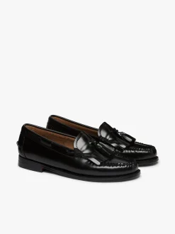 Weejuns Esther Kiltie Tassel Loafers Black Leather
