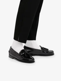Weejuns Esther Kiltie Tassel Loafers Black Leather