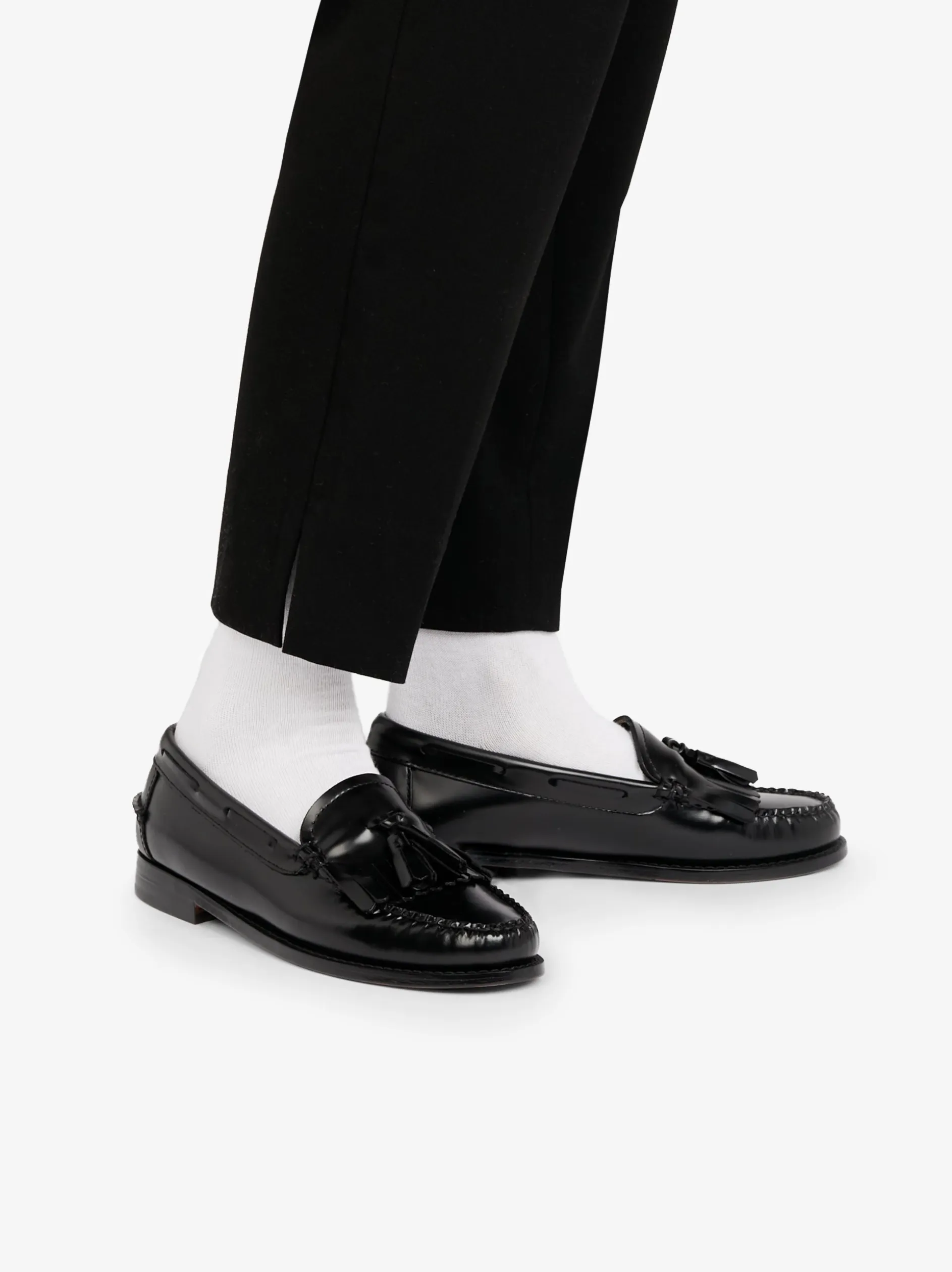 Weejuns Esther Kiltie Tassel Loafers Black Leather
