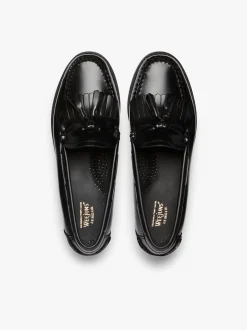 Weejuns Esther Kiltie Tassel Loafers Black Leather