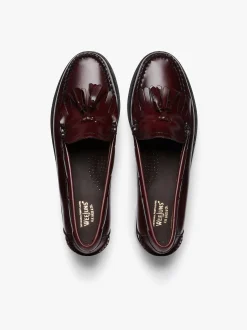 Weejuns Esther Kiltie Tassel Loafers Wine Leather