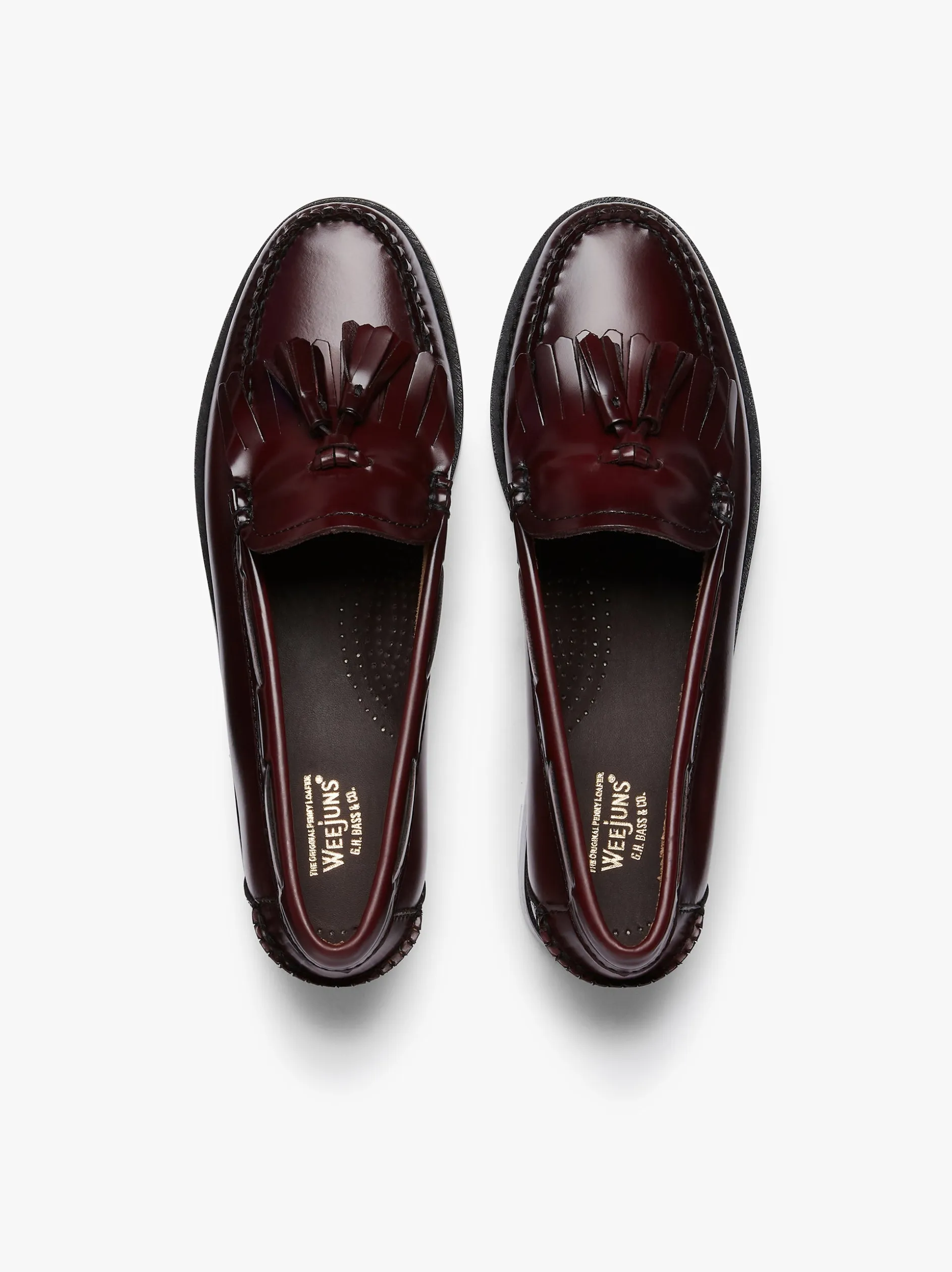 Weejuns Esther Kiltie Tassel Loafers Wine Leather