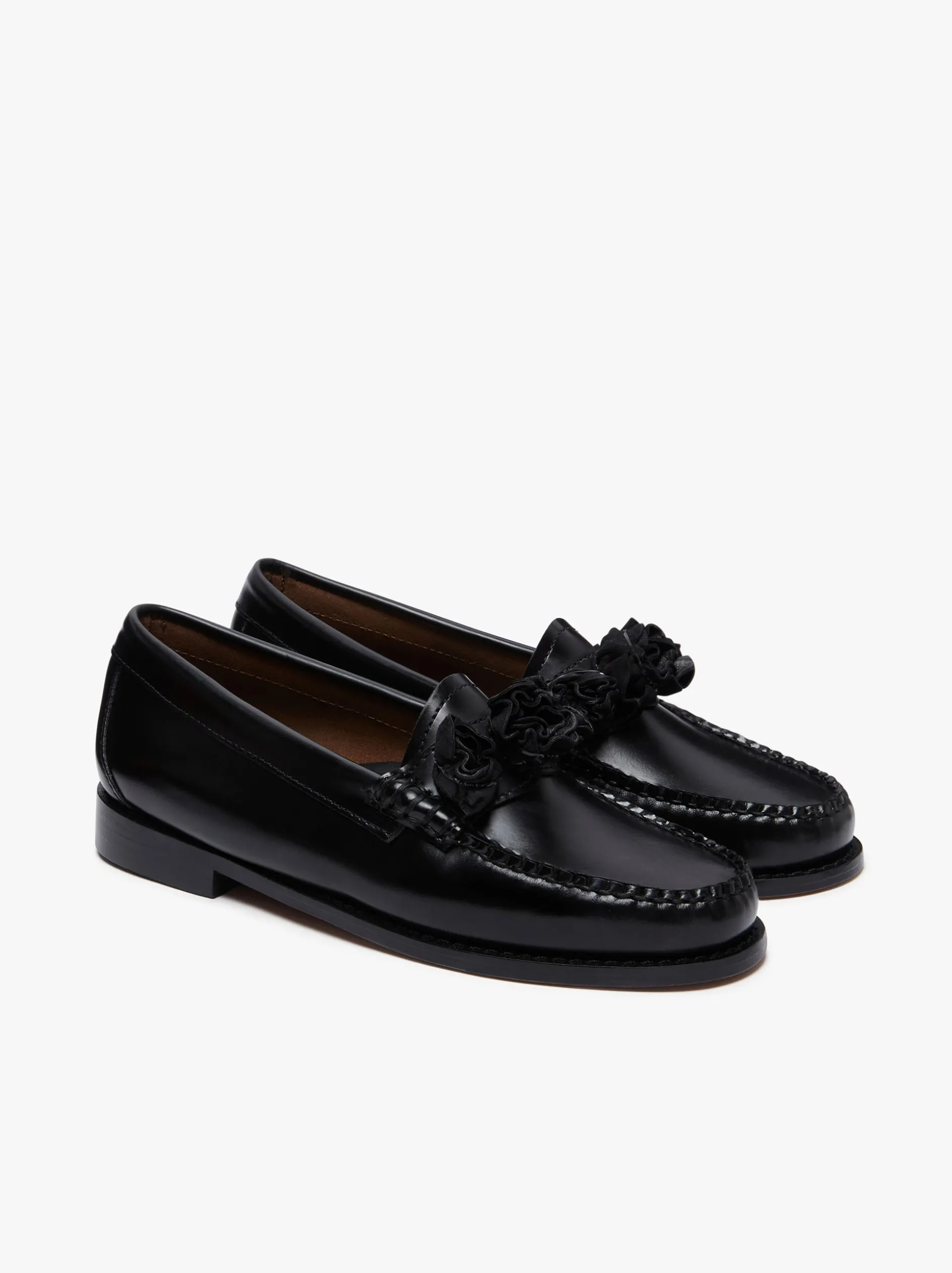 Weejuns Flora Penny Loafers Black Leather