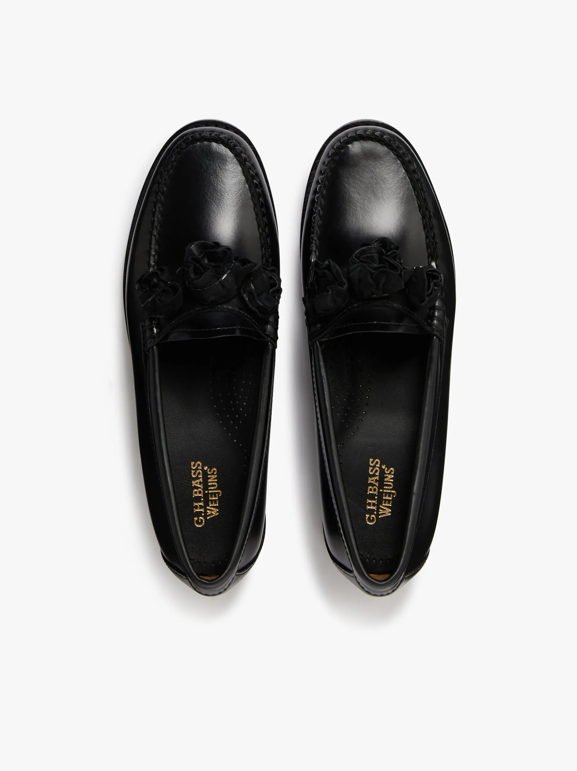 Weejuns Flora Penny Loafers Black Leather