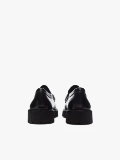 Weejuns Grace Super Lug Penny Loafers Black Leather