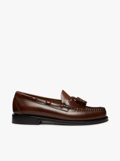 Weejuns Larkin Tassel Loafers Brown Leather