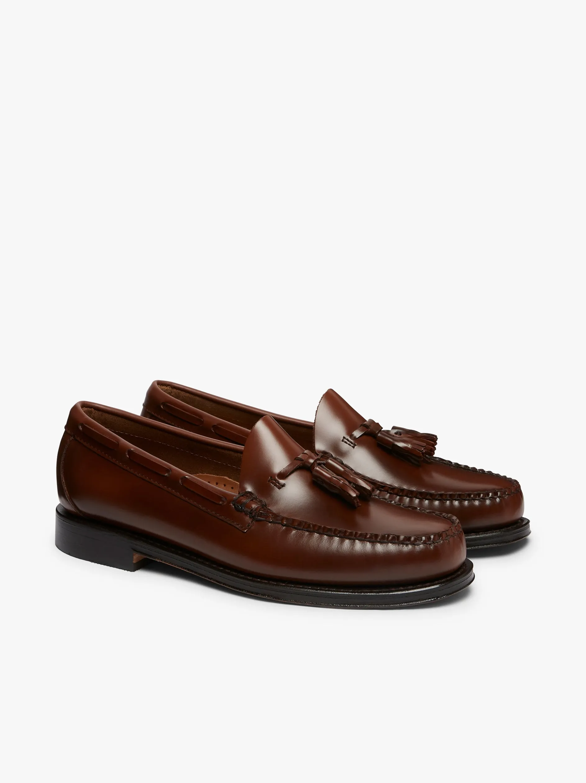 Weejuns Larkin Tassel Loafers Brown Leather