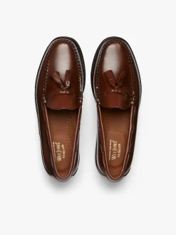 Weejuns Larkin Tassel Loafers Brown Leather