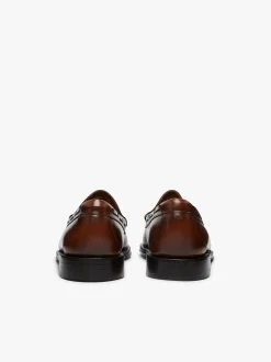 Weejuns Larkin Tassel Loafers Brown Leather