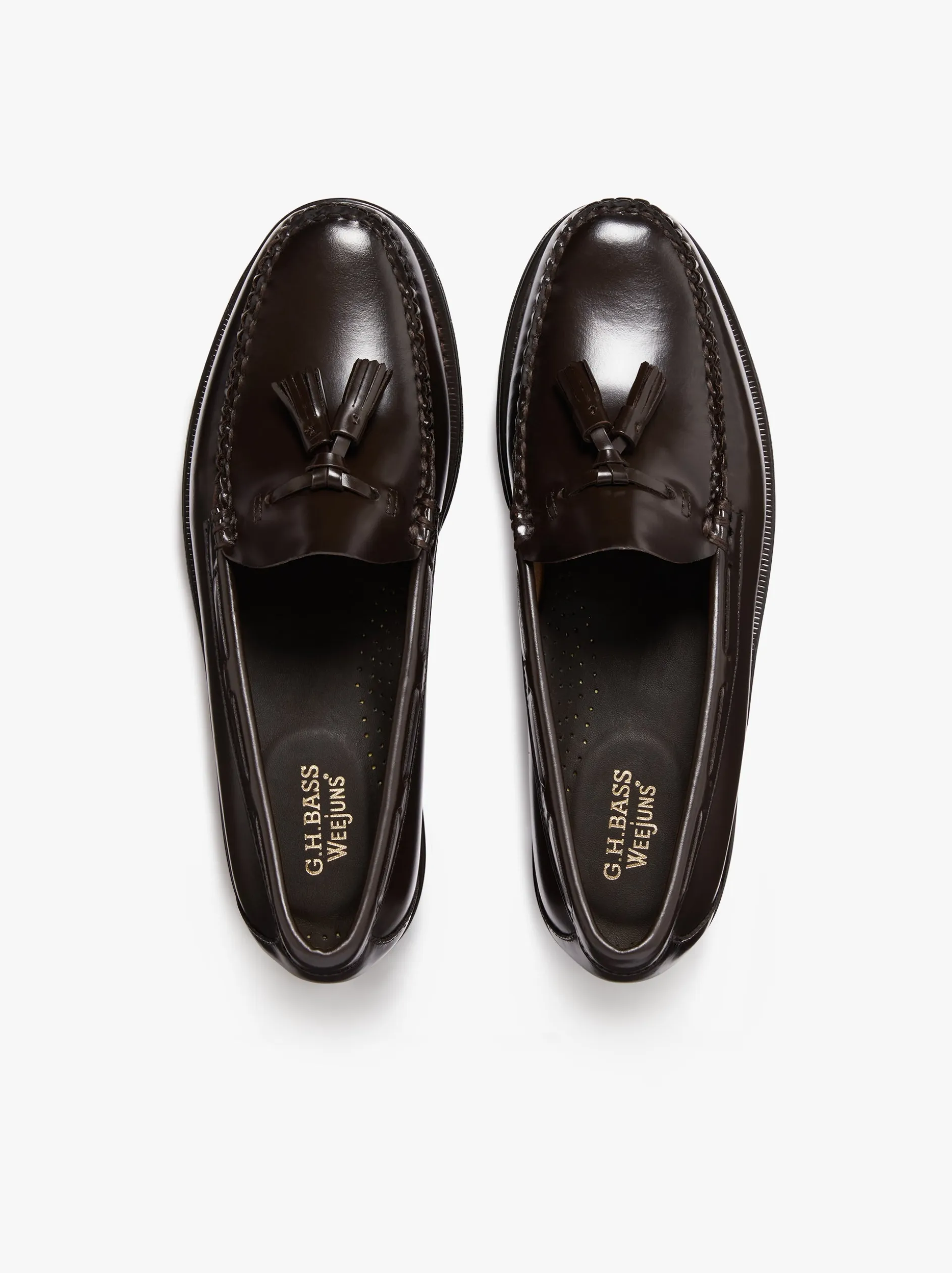 Weejuns Larkin Tassel Loafers Chocolate leather with leather sole