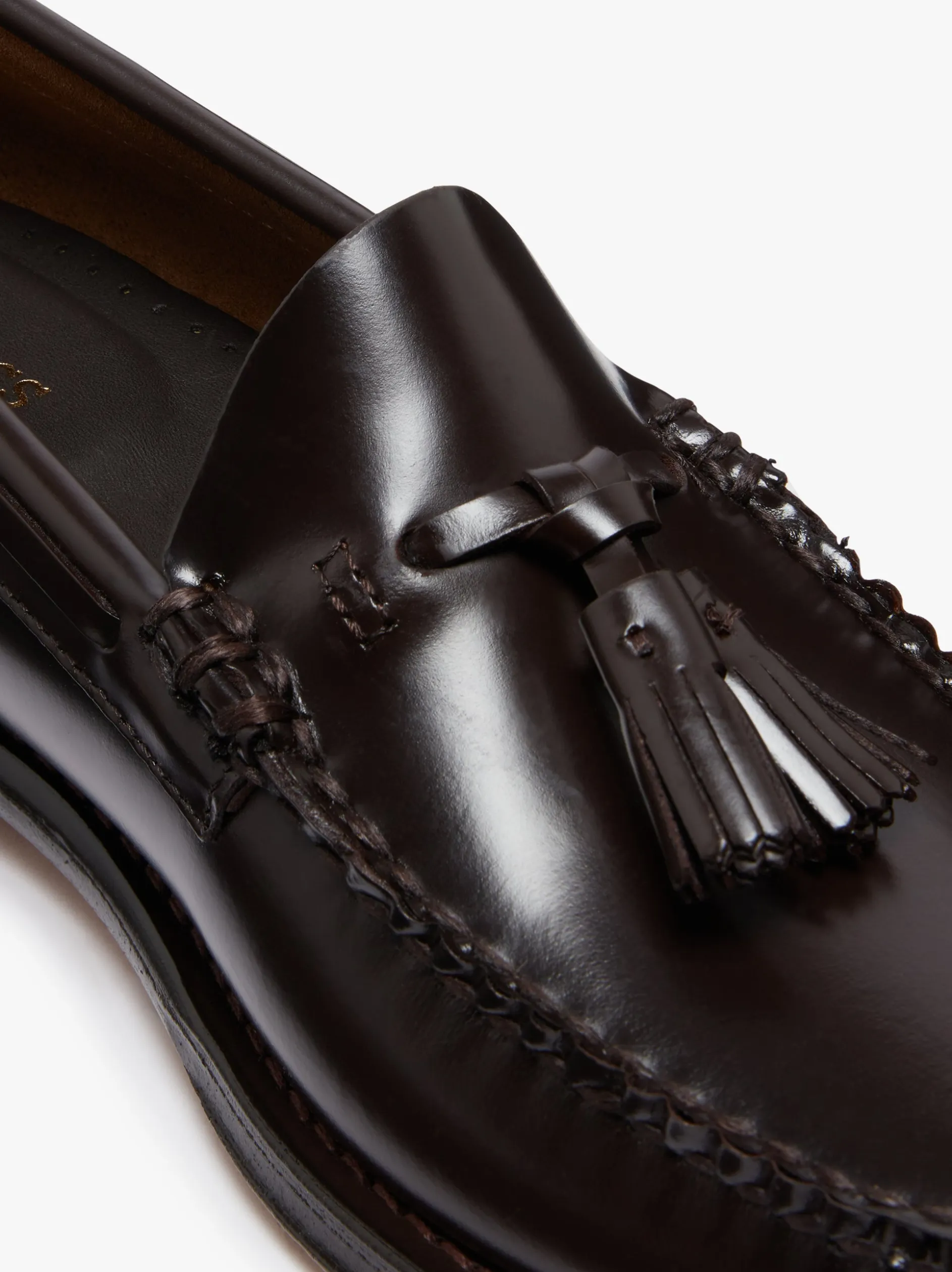 Weejuns Larkin Tassel Loafers Chocolate leather with leather sole