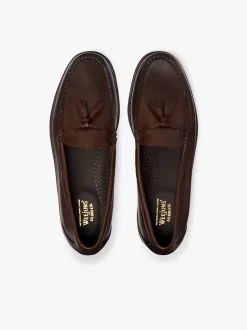 Weejuns Larkin Tassel Loafers Chocolate Leather
