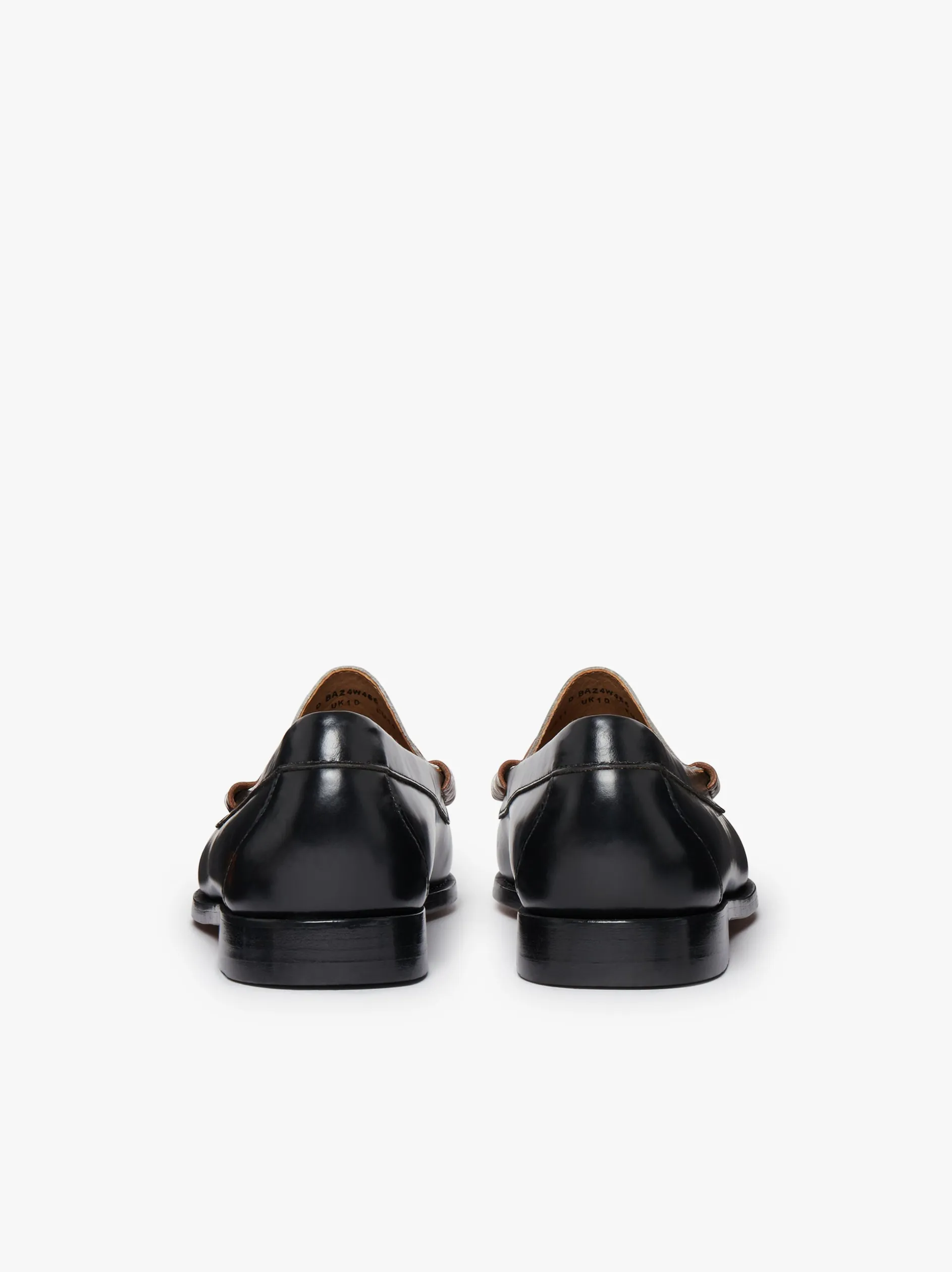 Weejuns Larson Colour Block Loafers Soft black, white and cognac leather