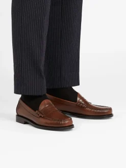 Weejuns Larson Penny Loafers Brown Leather