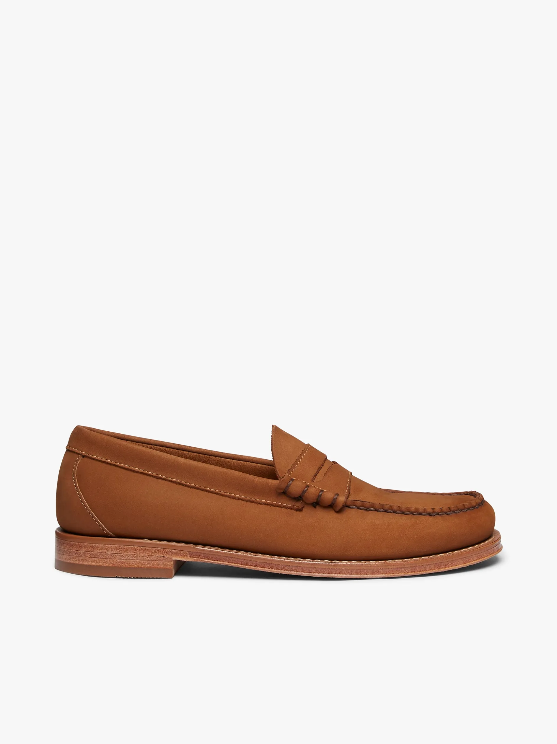 Weejuns Larson Penny Loafers Tan Nubuck