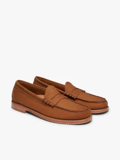 Weejuns Larson Penny Loafers Tan Nubuck