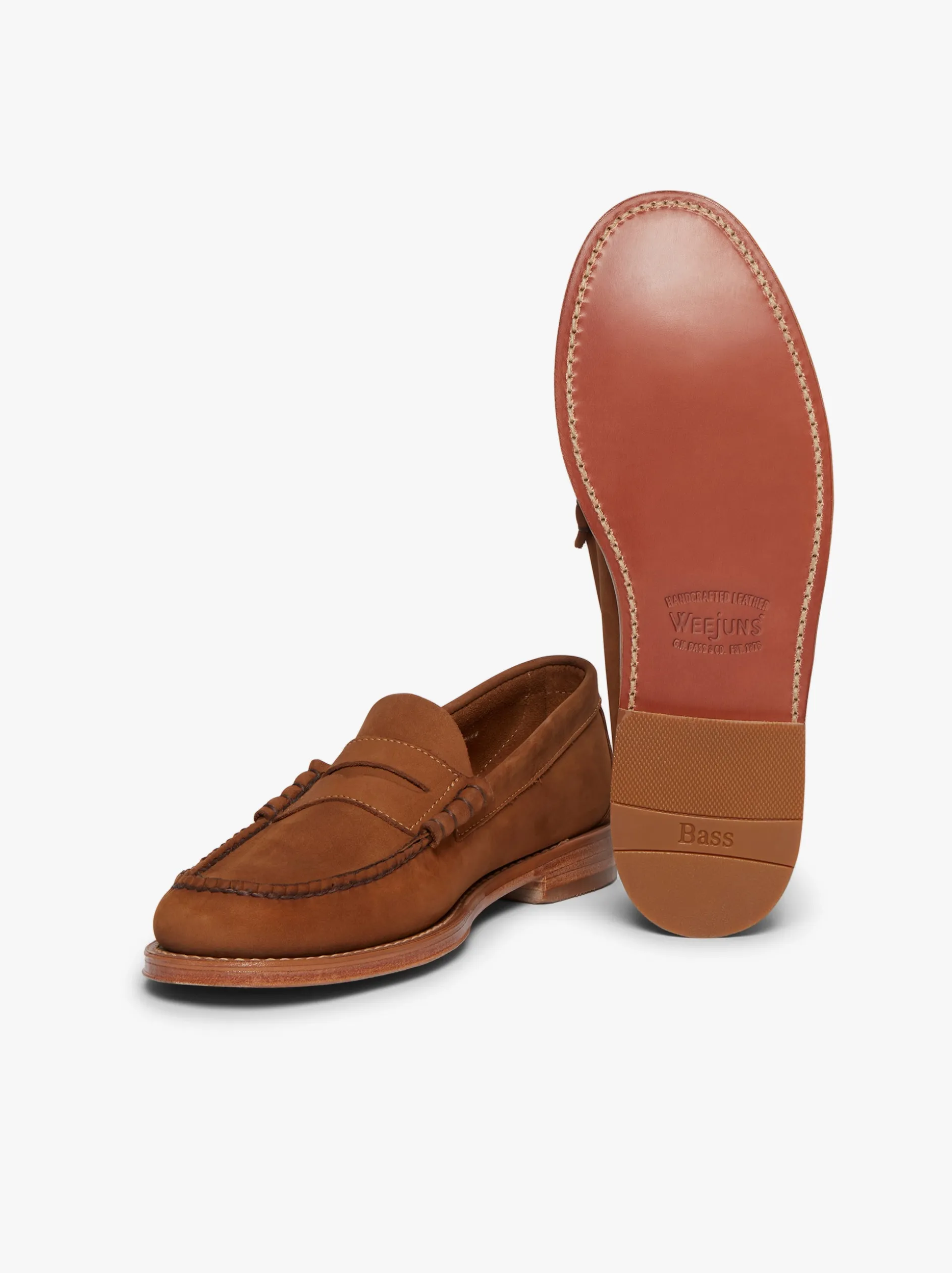 Weejuns Larson Penny Loafers Tan Nubuck