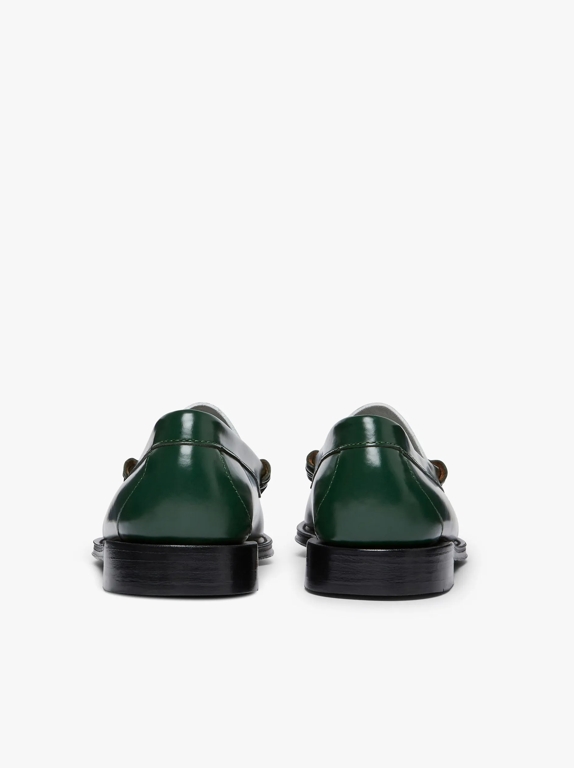 Weejuns Larson Penny Loafers Green & White Leather