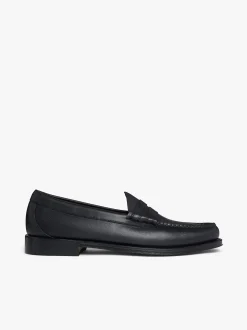 Weejuns Larson Penny Loafers Soft Black Leather