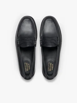 Weejuns Larson Penny Loafers Soft Black Leather